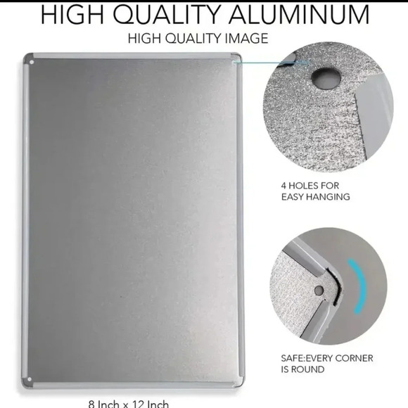 1pc Sugar Skull I See Your Scars Vintage Metal Sign Retro Tin Sign..NWT - Picture 3 of 6